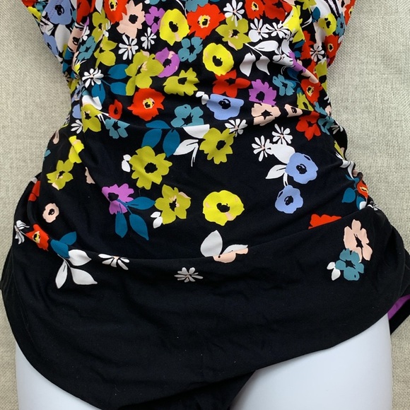 Anne Cole Signature Women Plus Size High-Neck One-Piece Swimsuit Size 18W - Picture 3 of 10